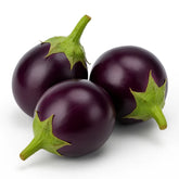 Kalo Gol Begun (Round Brinjals Black)